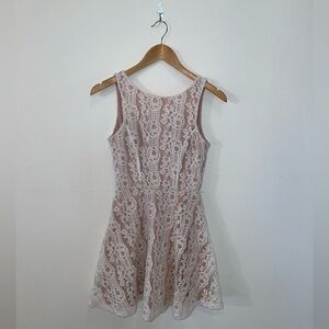 Speechless White Lace Dress With Zipper Size XS